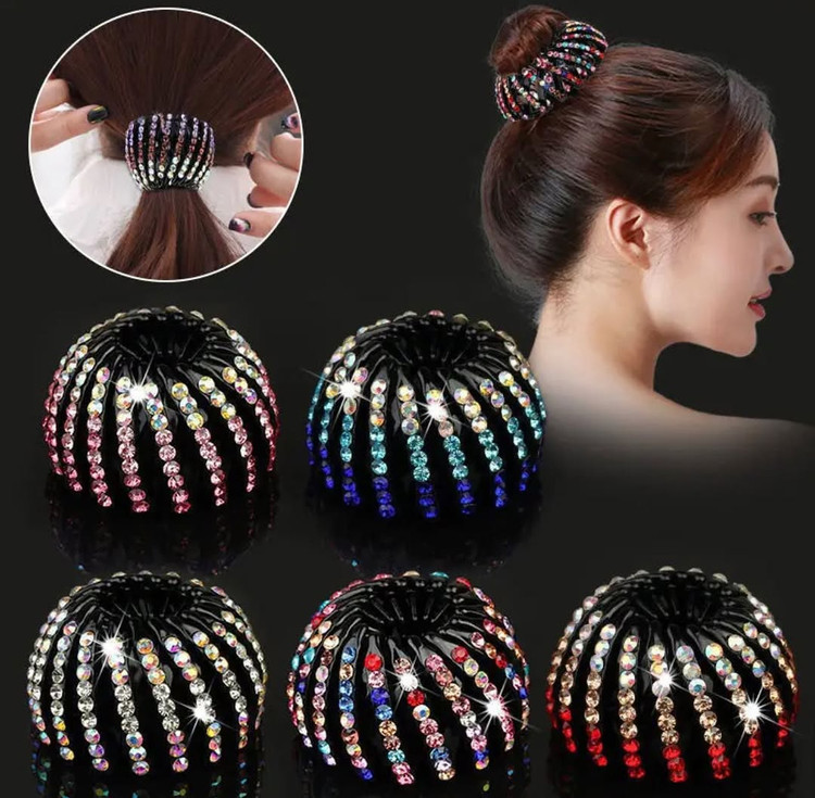 کلیپس گوجه ای نگین دار