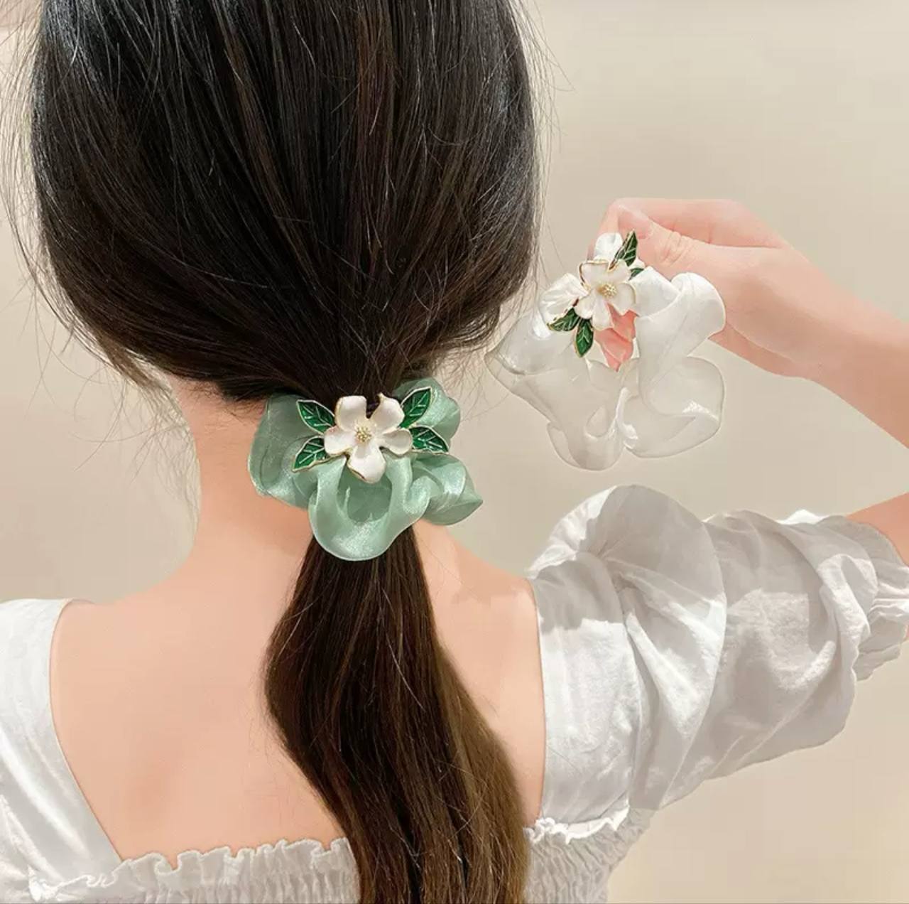 کش مو ساتن سگکدار