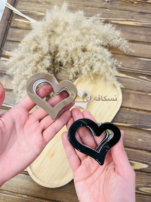 کلیپس اکرولیکی طرح قلب۶سانتی نشکن نسکافه ای
