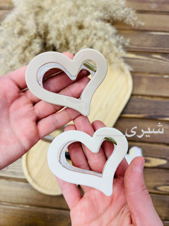 کلیپس اکرولیکی طرح قلب۶سانتی نشکن شیری