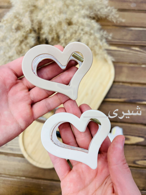 کلیپس اکرولیکی طرح قلب۶سانتی نشکن شیری